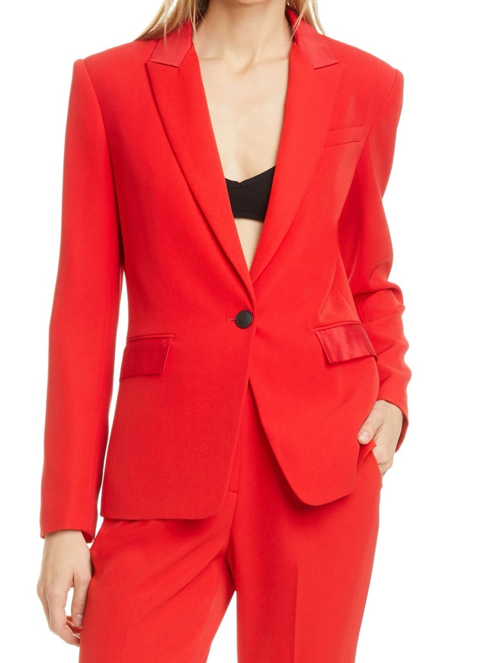 Rag & Bone Rylie Grosgrain Trim Blazer